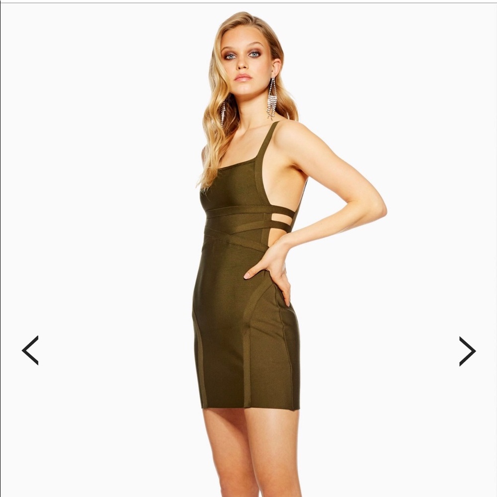 NWT cute olive green minidress